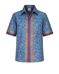Upcycled Silk Floral Shirt Men