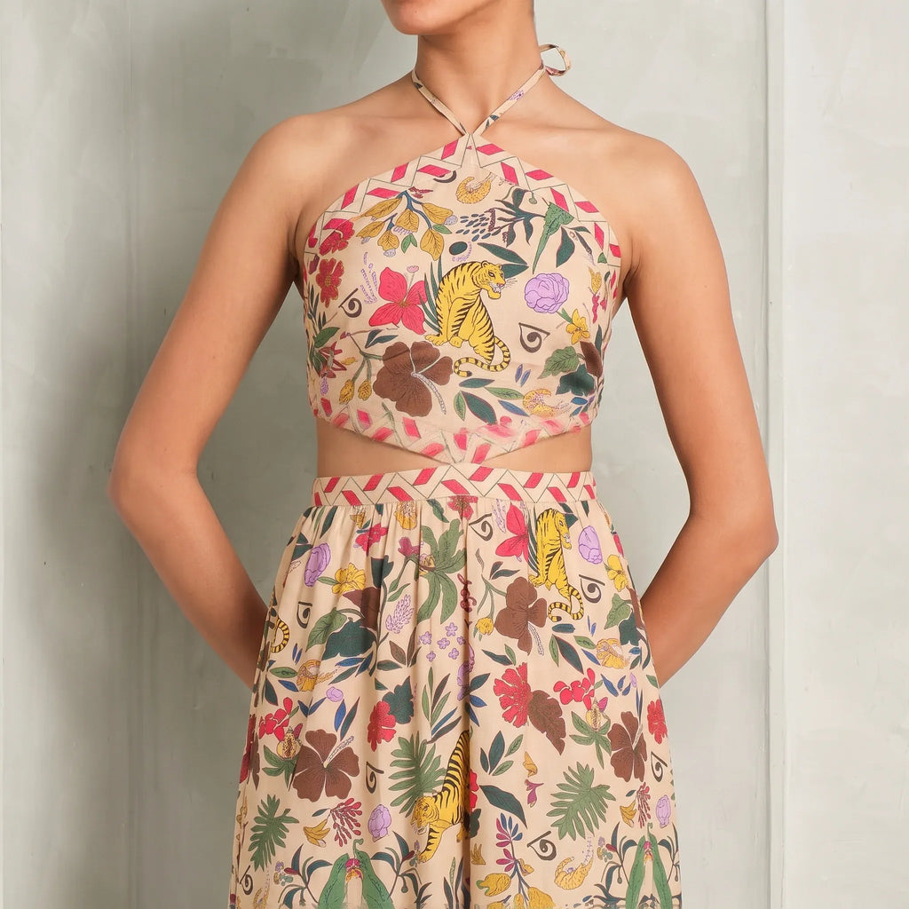 The Harmony Halter Neck Dress